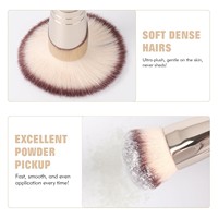 Pinceaux de maquillage double embout personnalisables avec logo pour fond de teint liquide, anticernes, blush – Pinceau végétalien doux pour poudre