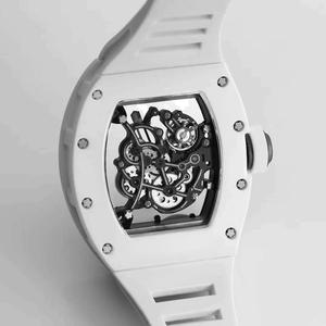 นาฬิกาเซรามิกหรูหรา ระบบอัตโนมัติ พร้อมกลไกตูร์บิญองแบบโปร่งใส หน้าปัดคริสตัลแซฟไฟร์ สายยาง รุ่นลิมิเต็ดอิดิชั่น - Product Image 5