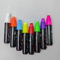 Nouveaux marqueurs à craie liquide 2025, pointe biseautée de 15 mm, stylos à craie pour graffiti, marqueur de peinture acrylique rechargeable pour tableaux noirs