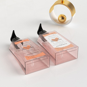 330ml 11oz sang trọng rõ ràng màu hồng PETG nhựa phẳng bơm chai cho dầu gội rửa cơ thể tay xà phòng Mặt kem mỹ phẩm bao bì - Product Image 4