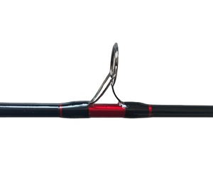 Série Big <span class=keywords><strong>Cat</strong></span> - <span class=keywords><strong>Canne</strong></span> à pêche spinning pour poisson-chat, haute résistance, noire, moyenne-lourde, avec pointe lumineuse, 7'6, équipement durable - Product Image 5