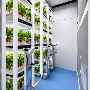 Fábrica de Plantas Interior Inteligente con Control Climático, Luz LED para Cultivo, Contenedor Móvil para Cultivo de Fresas - Product Image 4