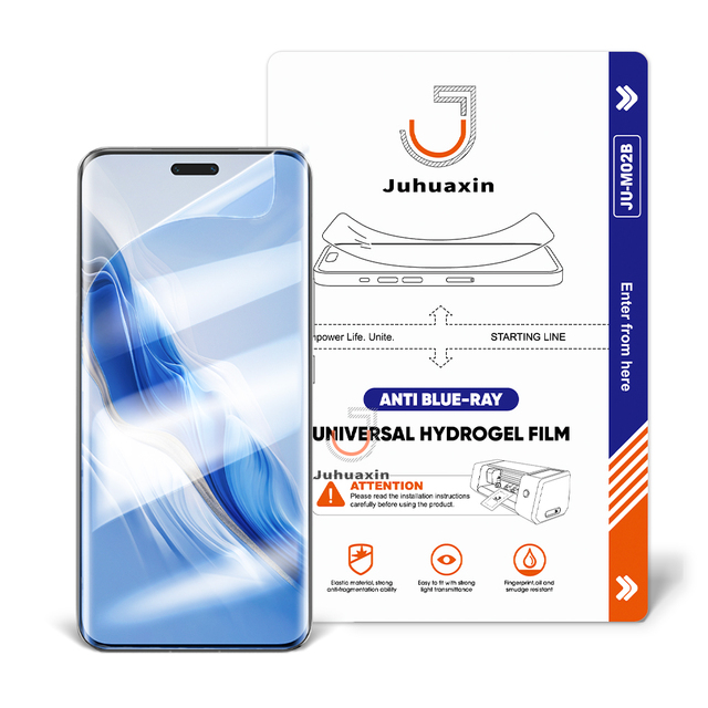Juhuaxin Hydrogel Film with Cutting Machine for Freely Cutting and Applying for All Common Models of Phones