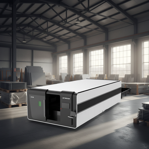 Máquina de Corte Láser de Fibra de Acero Inoxidable de Alta Potencia, Eficiente y Popular, con Cubierta Completa, Control Digital Automático, Compatible con <span class=keywords><strong>BMP</strong></span>/AI - Product Image 1