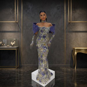 Elegante Vestido de Cóctel Vintage sin Tirantes con Cristales, Largo hasta el Tobillo, Corpiño de Satén, Falda de Tul en Capas, Ecológico, para Fiesta Formal - Product Image 3