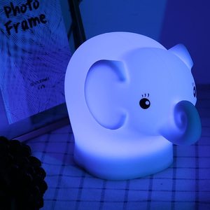 Soft Silicone Cute Elephant LED Night Light <strong>Children</strong> Kids Nursery <strong>Lamp</strong> for <strong>Bedroom</strong> Safe Gentle Lighting Gift Idea for <strong>Childrens</strong> - Product Image 1