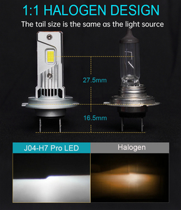 Ampoule de phare LED haute puissance 1:1, 70W, 7800lm, 6500K, pour H1/H4/H7/H11/9005/9006/ HB3/HB4, étanche IP68, compatible universellement - Product Image 6