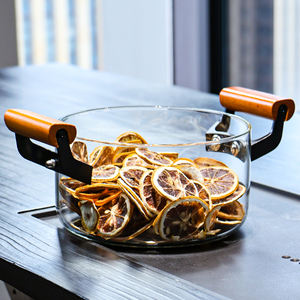 Marmite de Cuisine en Verre Borosilicaté Haute Résistance de <span class=keywords><strong>3L</strong></span>, Grand Faitout à Soupe Domestique Résistant à la Chaleur avec Poignée - Product Image 5