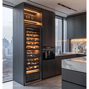 Tùy Chỉnh Sang Trọng Đơn Lập Rượu Vang Tủ Lạnh Máy Nén Làm Mát Thông Minh Mở rộng Tủ Cho Đồ Nội Thất Nhà Phòng Khách - Product Image 4