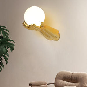 Lámpara de Pared LED Moderna de Resina con Atenuador, Luz Blanca Cálida, Garantía de 2 Años, para Escaleras, Sala de Estar y Dormitorio - Product Image 1