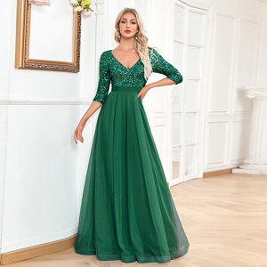 eggplant bridesmaid dresses with sleeves May Queen MQ1831B - Long Sheath Dress