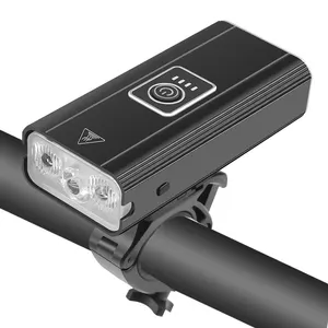 Neue 2400mAh Fahrrad leuchte 3 * T6 USB wiederauf ladbare Fahrrad lampe IPX5 Wasserdichter LED-Scheinwerfer als Power Bank MTB Fahrrad zubehör