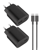 Chargeur mural ultra-rapide 25W PD avec câble Type-C pour S22 Ultra/S22+/S21