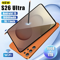 Tablet PC S26 Ultra de 10.1 Pulgadas, 16GB+1TB de Memoria, con Lápiz Óptico, Deca Core, Android 15, Pantalla HD 2560*1600, Alto Rendimiento