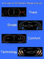Système Android pour tableau de bord LCD de voiture, compteur de vitesse automatique, BMW 3 F30/F32/F83 320i, écran tactile 12,3 pouces, GPS intégré, DSP 8 cœurs, 1 an