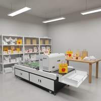 Nouvelle imprimante numérique semi-automatique haute vitesse Hengcheng Weiye pour boîtes à pizza, sacs en papier kraft et gobelets avec encre pigmentée