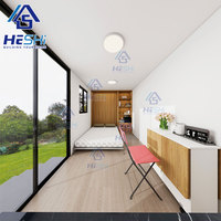 Maison préfabriquée intégrée complète sur roues, conteneur remorque, maison de luxe portable, Casa Contenedor
