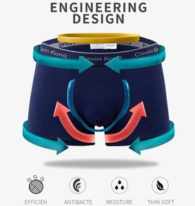 Custom Heren Boxers Heren Ondergoed Custom Logo Classic Comfortabele Katoenen Heren Boxer - Product Image 2