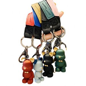 Animal Keychain Nordic Bowknot Bear Keychain Creative Cute Little Bear Pendant Car Circle Couple Schoolbag Pendant - Product Image 1