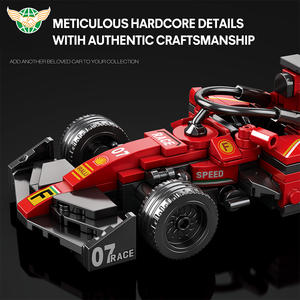 Reobrix 663 1:24 Voiture de course <span class=keywords><strong>F1</strong></span>, modèle <span class=keywords><strong>miniature</strong></span> à l'échelle, super voiture, blocs de construction, ensembles de blocs de construction de voiture de course <span class=keywords><strong>F1</strong></span> - Product Image 5