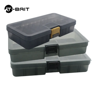 Bán buôn grey có thể tháo rời khối duy nhất hai lớp hộp lưu trữ công suất lớn cá thu hút cá móc hộp câu cá giải quyết hộp - Product Image 2