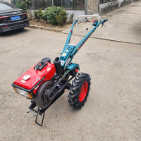 Motoculteur diesel 10HP 15HP 22HP 2RM avec charrue et cultivateur rotatif pour l'agriculture