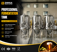 Fermenteur Conique de Bière 500L Clé en Main avec Enveloppe Chauffante pour Brasserie Artisanale Moyenne