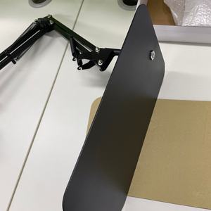 Soporte Universal Ajustable para Teléfono Móvil y Tablet de Aleación de Aluminio Negro, Soporte Plegable para Escritorio de 4-12 Pulgadas - Product Image 3