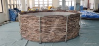 Piscine à cadre métallique en bâche PVC 0,9 mm, durable et personnalisable, vente en gros par l'usine de Shanghai