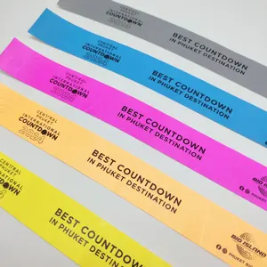 Promotional Gifts Custom paper wristbands for events One time use Tyvek Bracelets for Club