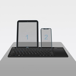 2025 nuevo teclado Multimedia recargable con teclado inalámbrico Touchpad integrado para iphone ipad Tablet Pc - Product Image 1