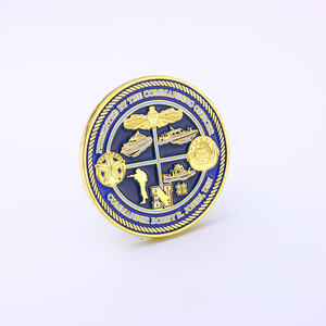 Monedas de desafío de latón macizo en blanco de 40 mm (1.5 pulgadas) de metal, tipo placa italiana, con esmalte suave, coleccionables, religiosas, para recuerdo - Product Image 2