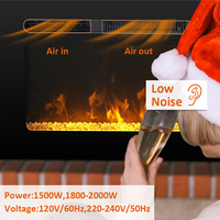 Cheminée électrique murale intelligente moderne JJPRO Greenfly 2026 avec flamme LED décorative pour la maison
