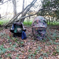 CAMPINGFIELD Abri de chasse portable d'extérieur pour la photographie, le tir et l'observation des oiseaux, tente de chasse pop-up avec chaise pour 1 personne