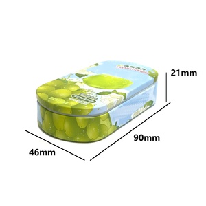 กล่องโลหะรูปทรงสี่เหลี่ยมผืนผ้าขนาดเล็กสำหรับใส่หมากฝรั่งหรือขนมหวาน - Product Image 2