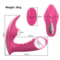 Tragbarer Vibrator mit Fernbedienung aus Lebensmittelechtem Silikon USB-Aufladung Intimes Wellness-Gerät