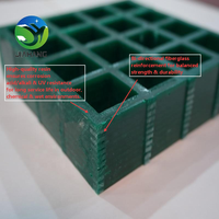 Grille en PRV (Plastique Renforcé de Fibres) en Résine Isothaltique Ignifuge, Anti-UV et Anti-Corrosion 1220x3660mm pour Plateformes Pétrolières et Gazières Offshore