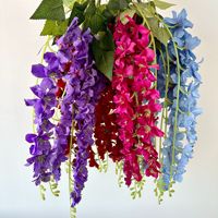Fleurs artificielles de glycine suspendues, guirlande de fleurs de glycine en soie pour décoration de mariage, maison, jardin, Saint-Valentin