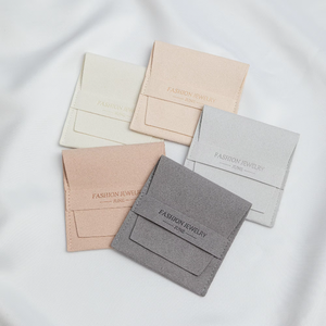 กล่องใส่เครื่องประดับไมโครไฟเบอร์สีเทาขายดี พร้อมแผ่นรองและกล่องใส่จิวเวลรี่แบบกำหนดเอง สำหรับต่างหู สร้อยข้อมือ สร้อยคอ จี้ และแผ่นรองในกล่อง - Product Image 5