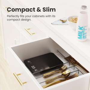 Báscula de Cocina Electrónica Digital Inteligente con Tapa, de Vidrio, con Precisión de 1g y Capacidad de 10kg, Funciona con Batería, para Nutrición, con Múltiples Unidades de Medida, Certificación CE - Product Image 2
