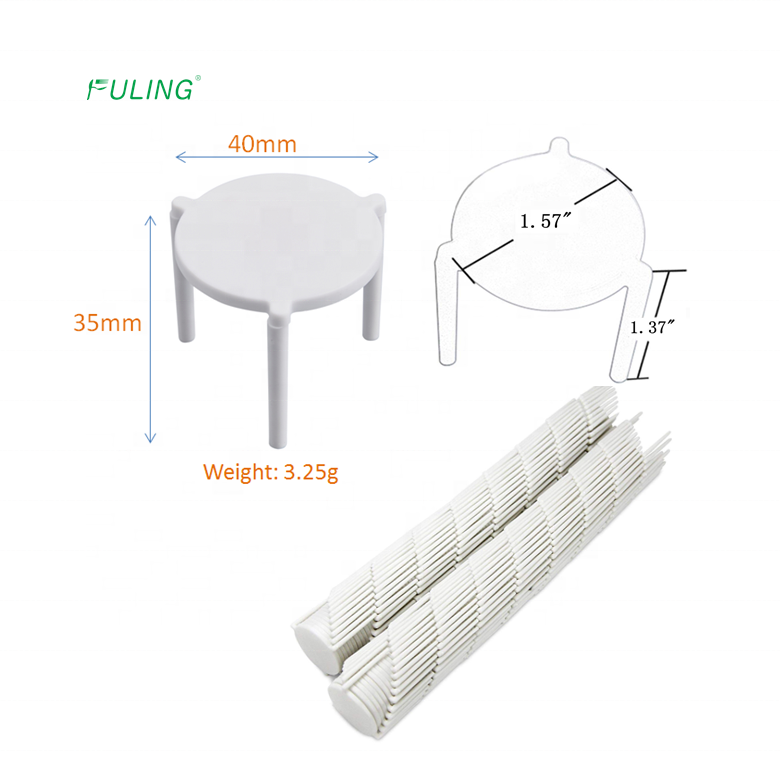 1.57 Inch PP Pizza Box Stack Saver , White Plastic Pizza Tripod Stand Stax Gadget Pizza Tool Stands 50 Cases