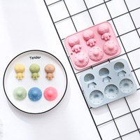 Moule en silicone à 6 cavités, design Alien et Espace, qualité alimentaire, réutilisable, mignon, pour chocolat, bonbons et glaçons DIY