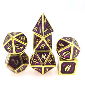 Jeu de dés en métal Jeu de dés du MDN 7 pièces D & D Dés polyédriques Donjon et Dragon <span class=keywords><strong>RPG</strong></span> D et D Jeux de rôle Dés D20 D12 D6 D8 - Product Image 5