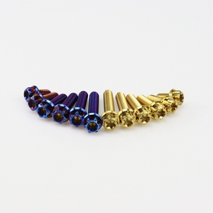 Pernos Heng de Aleación de Titanio Dorado Gr2 M5 M6 con Acabado Dentado Personalizado para Aplicaciones de Maquinaria JINKUN JK-174 - Product Image 2