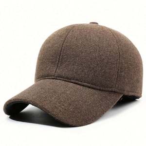 Nueva Gorra de Béisbol de Invierno para Hombres Mayores, a Prueba de Frío, con Diseño de Orejeras, Color Sólido, Informal, para Deportes al Aire Libre - Product Image 6