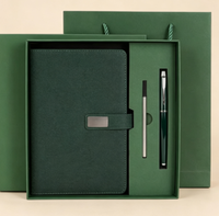 Coffret cadeau de carnet magnétique en cuir PU, journal A5, agenda de luxe, coffret cadeau d'entreprise avec stylo