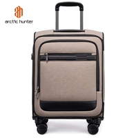 Valise de voyage Arctic Hunter, nouvelle, en polyester, classique, simple, moderne, pour affaires, avec serrure TSA, imperméable, légère, 4 roues, multifonction