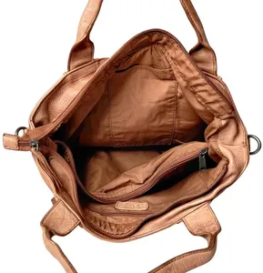 Leather Ladies Crossbody <b>Bags</b> Fashion Zipper Lightweight Stylish Spacious Quilted Design Travel Elegance & Durability - Product Image 3