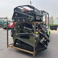Euro 5 EPA Kubota Diesel 25HP Skid Steer Mini pista Skid Steer caricatore 440KG con tagliaerba