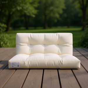 Cojín de tela para exteriores color crema 47.2x15.7x4.7 pulgadas rectangular resistente al agua para uso en todas las estaciones - Product Image 2